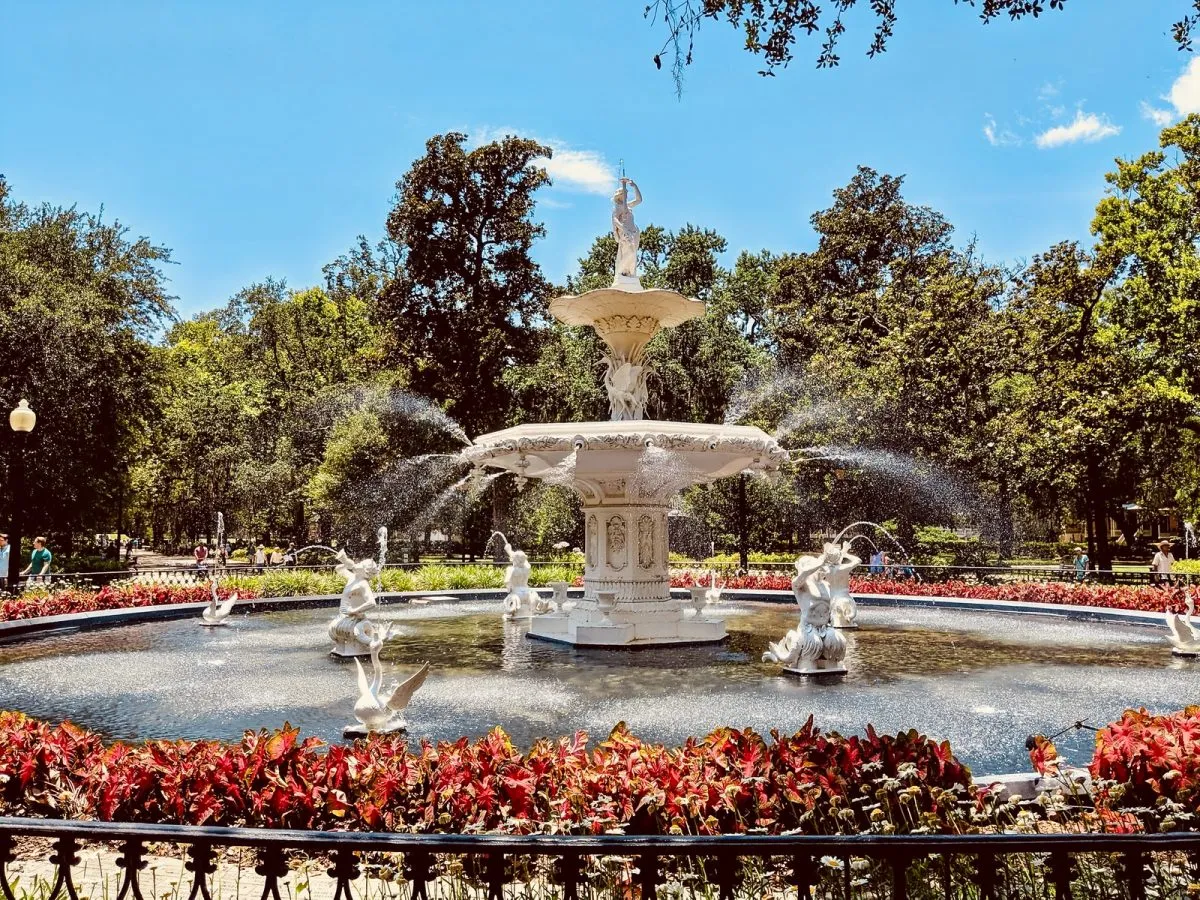 Savannah Georgia fountain