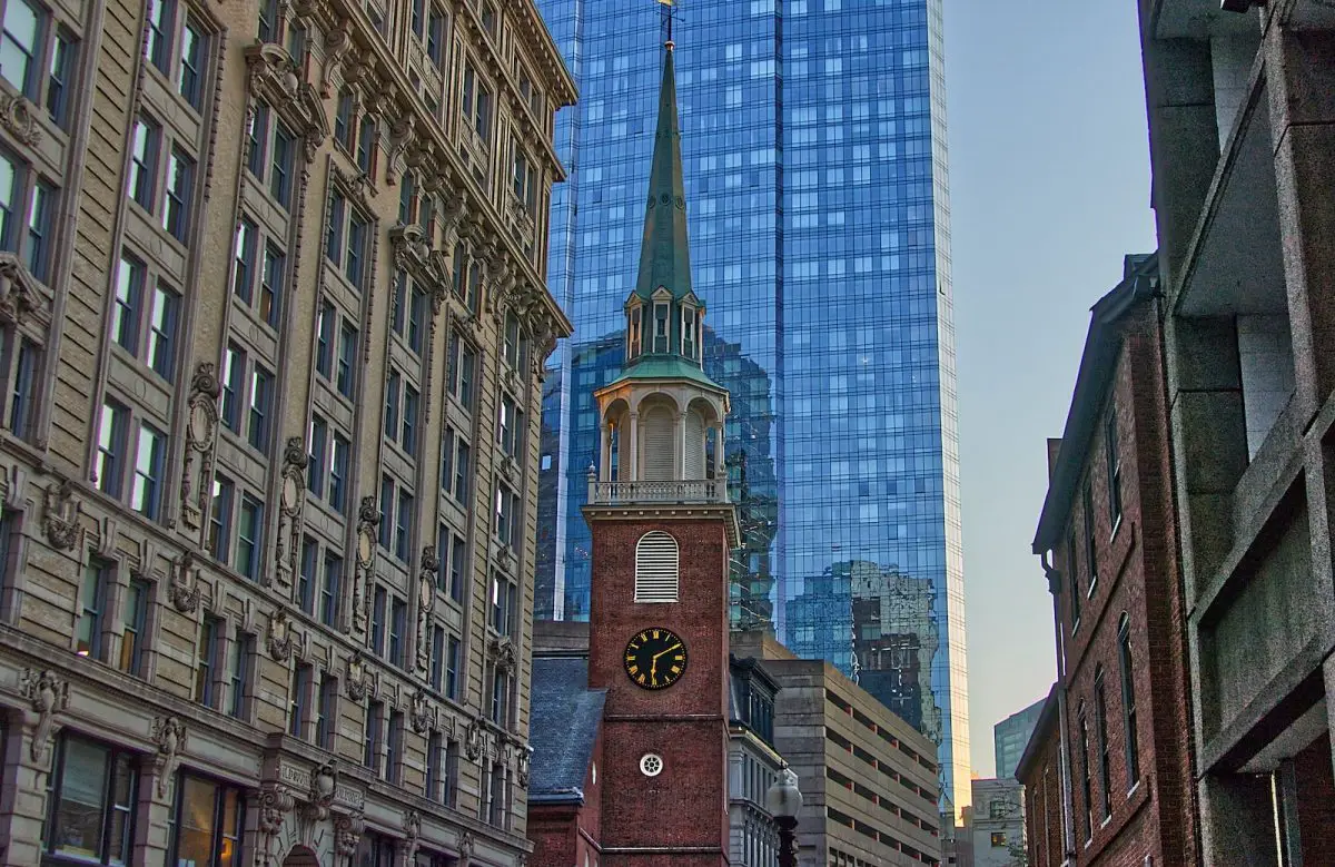 Boston School Street Old South Meeting House