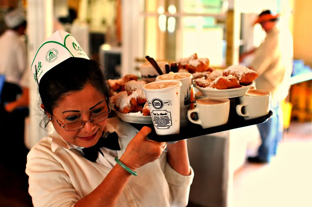 Cafe Au Lait and Beignets ~ Cafe Du Monde ~ New Orleans